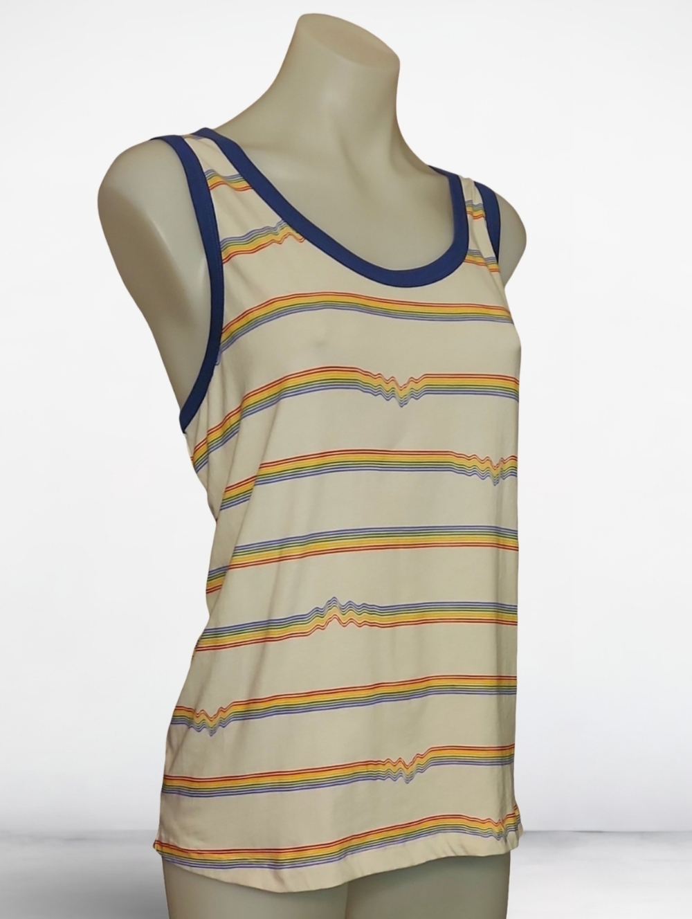 Patagonia Retro Stripe Ringer Organic Cotton Tank 70s Nostalgia Kidcore y2K